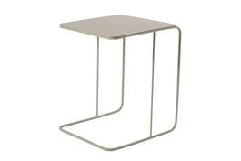 Hanah Home SHB-011-B Mesa Lateral de Metal Taupe 47 x 46 x 57 cm